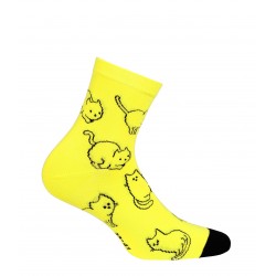 Chaussettes couleur jaune -...