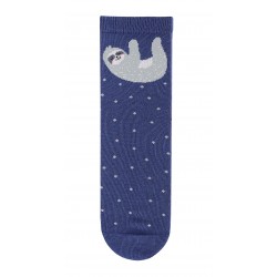 Chaussettes bleu à pois -...